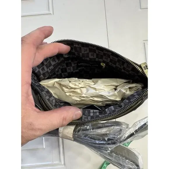 London Fog Addison Tower Signature Print Crossbody Bag Zip Around Wallet NWT $78 - Picture 5 of 5